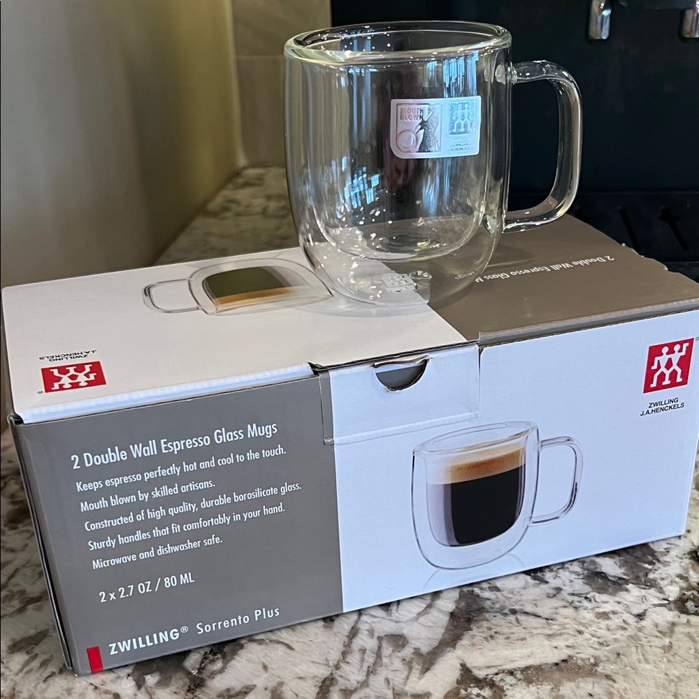 NWT ZWILLING Espresso Set of 2